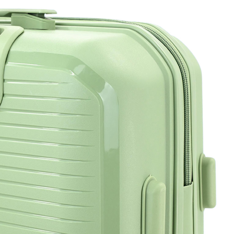 Spacious hardside luggage with wheels