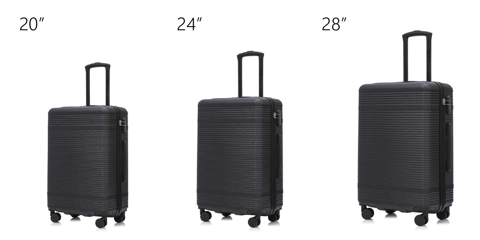 Premium 20/24/28 Inch ABS Hardside Luggage Full Details