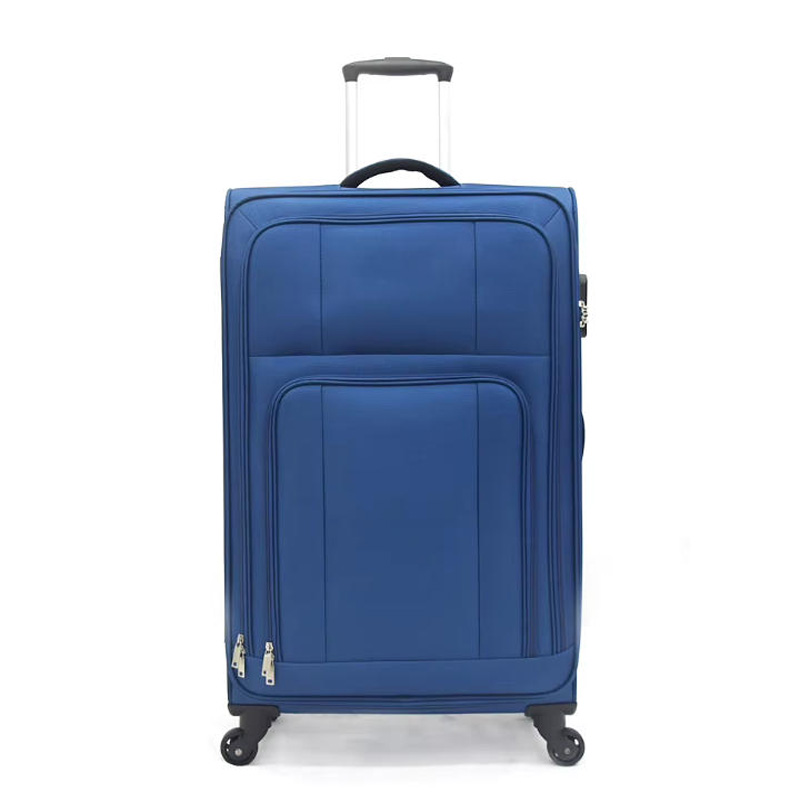 Blue lightweight suitcase