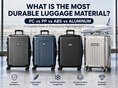 Qual è il materiale più resistente per i bagagli? PC vs PP vs ABS vs Alluminio