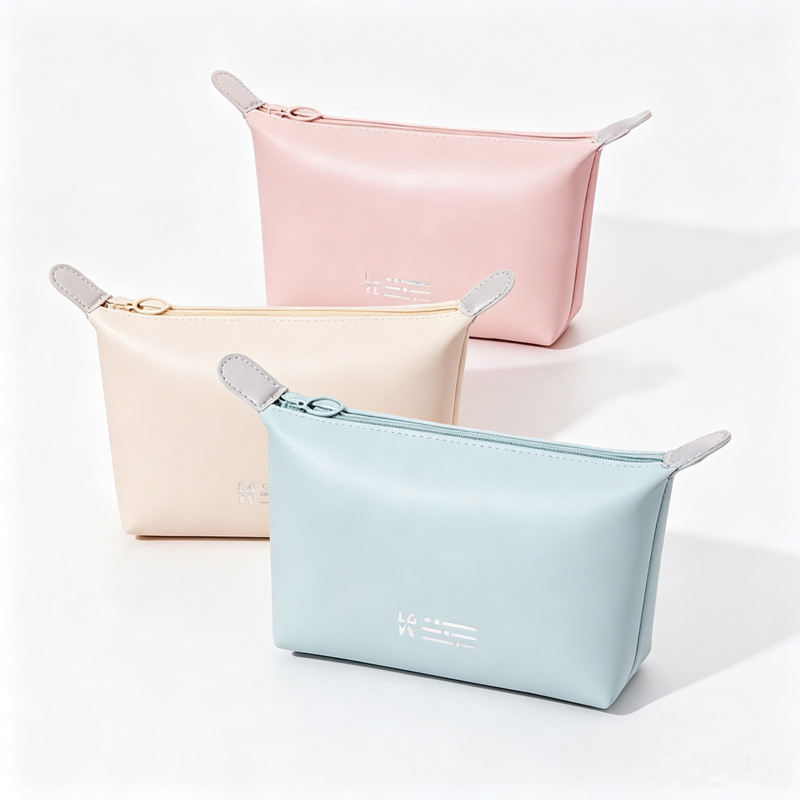 Leather cosmetics bag​