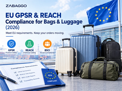 Conformità ai regolamenti UE GPSR e REACH per borse e bagagli (2026)